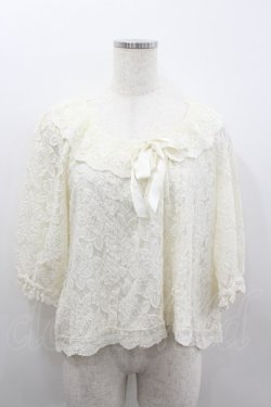 画像1: LIZ LISA / 総レーストップス  アイボリー I-26-02-11-069-LO-TO-SA-ZI