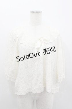 画像1: LIZ LISA / 総レーストップス  アイボリー I-26-02-11-069-LO-TO-SA-ZI