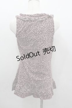 画像3: axes femme / 巻き薔薇レオパードタンク  ピンクＸブラウン I-26-02-11-072-AX-TO-SA-ZI