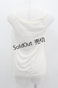 画像3: axes femme / 立体お花タンクトップ M キナリ I-26-02-11-075-AX-TO-SA-ZI