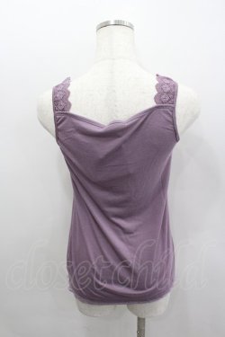 画像3: axes femme / フラワーレースタンク  パープル I-26-02-11-076-AX-TO-SA-ZI