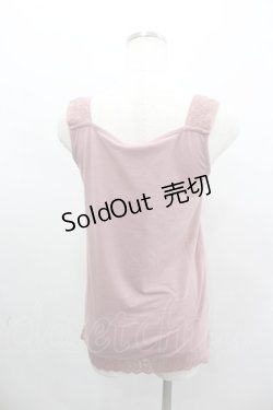 画像3: axes femme / 薔薇シフォンレースタンク  ピンク I-26-02-11-080-AX-TO-SA-ZI