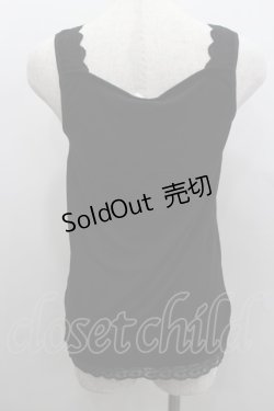 画像3: axes femme / フラワーレースタンク  黒 I-26-02-11-082-AX-TO-SA-ZI