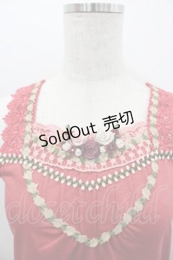 画像2: axes femme / 胸元巻き薔薇タンク  濃ピンク I-26-02-11-085-AX-TO-SA-ZI