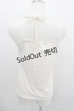 画像3: axes femme / モチーフフラワーホルターキャミソール  キナリ I-26-02-11-086-AX-TO-SA-ZI