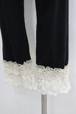 画像3: axes femme / カギ針使い七分丈スパッツ M 黒 I-26-02-11-090-AX-PA-SA-ZI