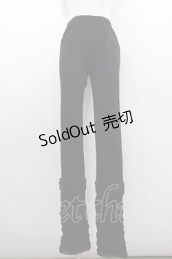 画像1: axes femme / ニットアームカバー切り替えレギンス  黒 I-26-02-11-093-AX-PA-SA-ZI