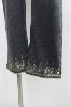 画像2: axes femme / レースプリントスパッツ  グレーＸゴールド I-26-02-11-094-AX-PA-SA-ZI