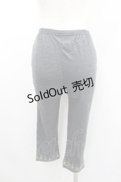 画像3: axes femme / レースプリントスパッツ  グレーＸゴールド I-26-02-11-094-AX-PA-SA-ZI