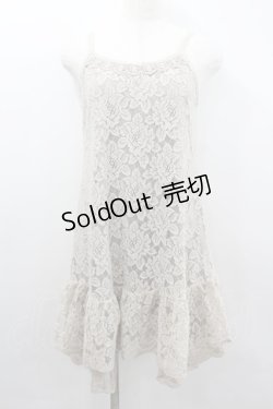 画像1: axes femme / 総レースキャミワンピース  アイボリー I-26-02-11-095-AX-OP-SA-ZI