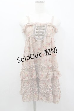 画像1: axes femme / ナポレオンブーケキャミチュニック  ピンク I-26-02-11-107-AX-OP-SA-ZI