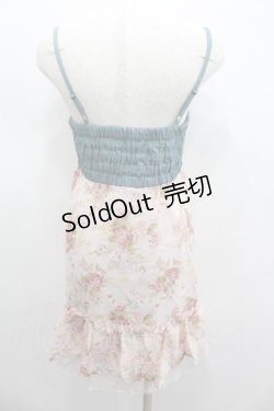 画像3: axes femme / デニム切り替えフラワーチュニ M アワピンク I-26-02-11-109-AX-OP-SA-ZI