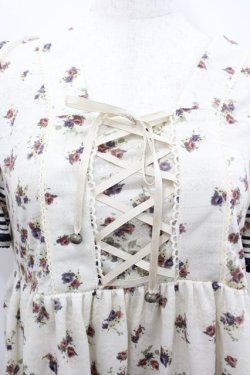 画像2: axes femme / ローズブーケ透かしレースワンピース M アイボリー I-26-02-11-115-AX-OP-SA-ZI