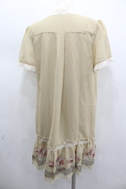 画像3: axes femme / お花ボーダードット柄チュニック  ベージュ I-26-02-11-116-AX-OP-SA-ZI