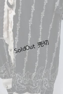 画像2: axes femme / シャンデリア柄ブラウスチュニ M クロ I-26-02-11-119-AX-OP-SA-ZI