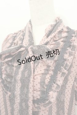 画像2: axes femme / レース柄ワンピース  ピンクＸ黒 I-26-02-11-120-AX-OP-SA-ZI