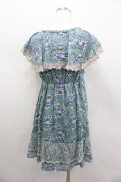 画像3: axes femme / スカーフ柄花柄チュニ M グリーン I-26-02-11-122-AX-OP-SA-ZI