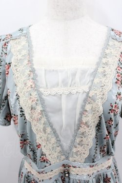 画像2: axes femme / ローズストライプワンピース M サックス I-26-02-11-125-AX-OP-SA-ZI