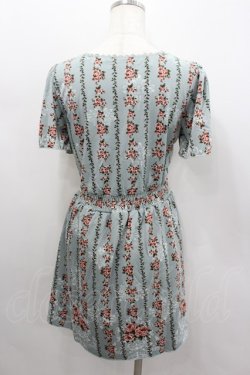 画像3: axes femme / ローズストライプワンピース M サックス I-26-02-11-125-AX-OP-SA-ZI