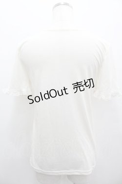 画像3: axes femme / ローズモチーフフリルトップス  アイボリーＸ黒 I-26-02-11-017-AX-TO-SA-ZI