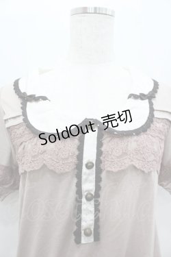 画像2: axes femme / 異素材衿使いPO M アワピンク I-26-02-11-025-AX-TO-SA-ZI