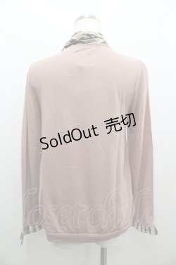 画像3: axes femme / レジメ柄ボータイPO  アワピンク I-26-02-11-026-AX-TO-SA-ZI