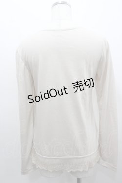 画像3: axes femme / 薔薇シフォンリボンカットソー  ネイビーＸピンク I-26-02-11-031-AX-TO-SA-ZI