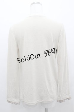 画像3: axes femme / チェックBIGリボンカットソー  アイボリーＸブラウン I-26-02-11-033-AX-TO-SA-ZI