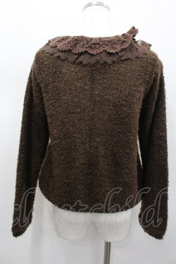 画像3: axes femme / ボアジップアップカーデ  ブラウン I-26-02-13-034-AX-TO-SA-ZI