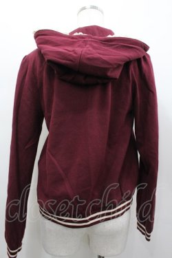 画像3: axes femme / ラインリブ使いパーカージャケット  ボルドー I-26-02-13-035-AX-TO-SA-ZI