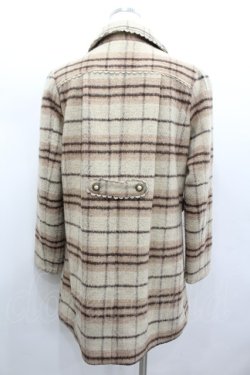 画像4: axes femme / チェックコート  ブラウン I-26-02-13-003-AX-CO-SA-ZI