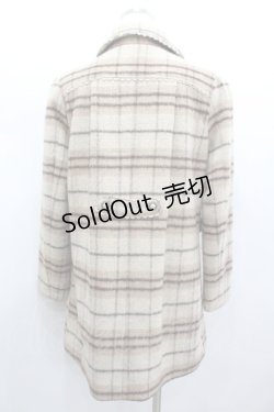 画像4: axes femme / チェックコート  ブラウン I-26-02-13-003-AX-CO-SA-ZI