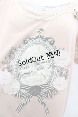 画像2: axes femme / カメオプリント半袖カットワンピース  ピンク I-26-02-13-039-AX-OP-SA-ZI