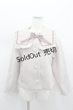 画像1: m petit by misako / セーラー襟ショートコート M ピンク I-26-02-13-004-LO-CO-TE-ZI