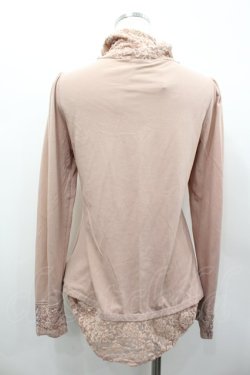 画像3: axes femme / レースハイネックカットソー  ピンク I-26-02-13-041-AX-TO-SA-ZI