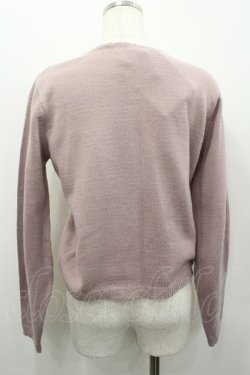 画像4: axes femme / フラワーモチーフ使いカーディガン  ピンク I-26-02-13-044-AX-TO-SA-ZI