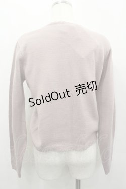 画像4: axes femme / フラワーモチーフ使いカーディガン  ピンク I-26-02-13-044-AX-TO-SA-ZI