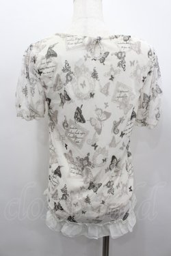 画像3: axes femme / バタフライチュール襟付きトップス  アイボリー I-26-02-13-045-AX-TO-SA-ZI