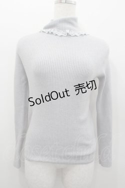 画像1: axes femme / 袖口デザインリブタートルプルオーバー  グレー I-26-02-13-049-AX-TO-SA-ZI