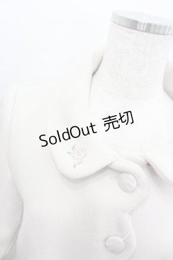 画像2: Fi.n.t / ローズ刺繍衿スカラップコート F ベージュ I-26-02-13-005-CA-CO-TE-ZI