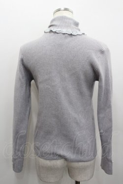 画像4: axes femme / 袖口デザインリブタートルプルオーバー  グレー I-26-02-13-049-AX-TO-SA-ZI