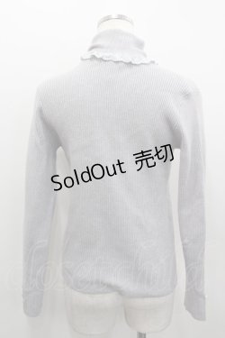 画像4: axes femme / 袖口デザインリブタートルプルオーバー  グレー I-26-02-13-049-AX-TO-SA-ZI