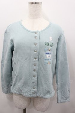 画像1: PINK HOUSE / ロゴpt&ワッペンカットカーディガン  サックス I-26-02-13-051-LO-TO-SA-ZI
