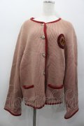 PINK HOUSE / ワッペン付きパイピングニットジャケット  ピンク I-26-02-13-054-LO-JA-SA-ZI