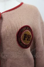 画像2: PINK HOUSE / ワッペン付きパイピングニットジャケット  ピンク I-26-02-13-054-LO-JA-SA-ZI (2)