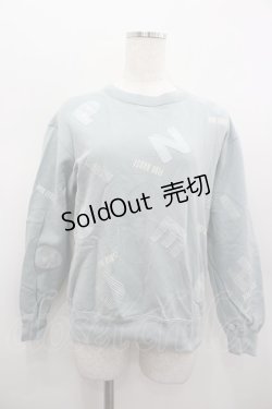 画像1: PINK HOUSE / ギンガムアルファベットアップリケスウェット  サックス I-26-02-13-055-LO-TO-SA-ZI