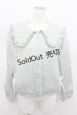 画像1: axes femme POETIQUE / パールキルティングブルゾン M グリーン I-26-02-13-006-AX-JA-TE-ZI