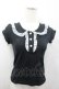 画像1: MILK / 襟付き半袖トップス  ブラック I-26-02-13-061-ML-TO-SA-ZI (1)