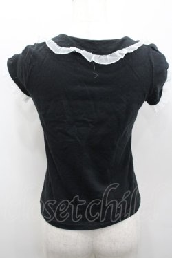 画像2: MILK / 襟付き半袖トップス  ブラック I-26-02-13-061-ML-TO-SA-ZI