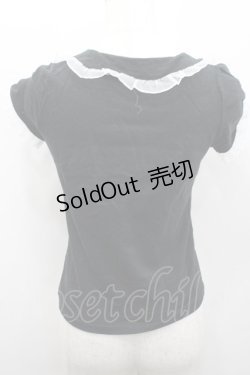 画像2: MILK / 襟付き半袖トップス  ブラック I-26-02-13-061-ML-TO-SA-ZI